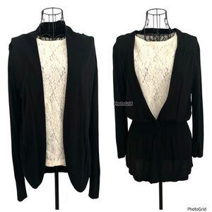 2 - Cardigan Sweaters Lightweight Open Front and Button Front Cardigans